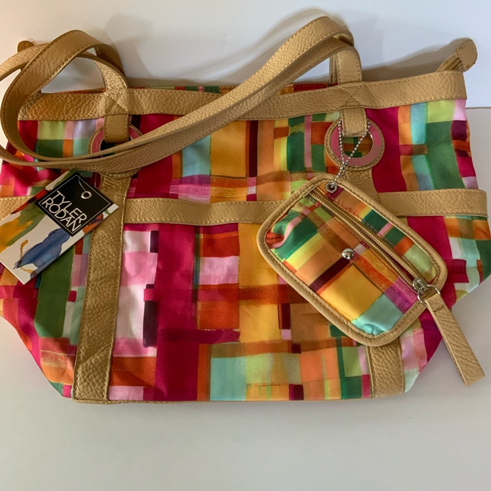 (REDUCED) Tyler Rodan Jasmine 11, Med Tote, Summer Plaid